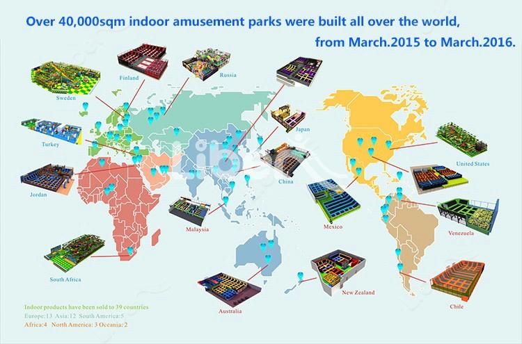 Indoor Hot Sales Ropes Course Playground for Kids