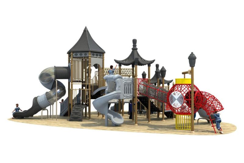 Chinoiserie Series Children Slide Outdoor Playground for Fun