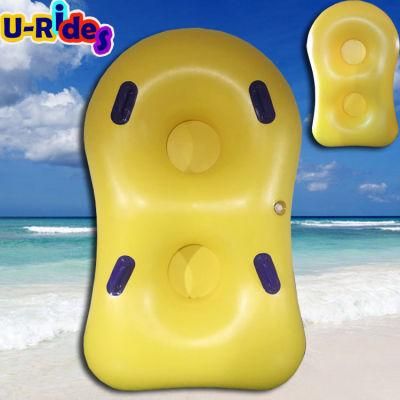 48 inch strong 2 person inflatable swimming tube water ring with bottom for Water Park