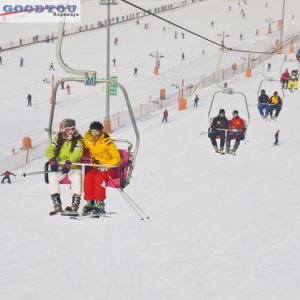 Ropeway Chairlifts for 2 Persons One Chair for Skier in Ski Resort