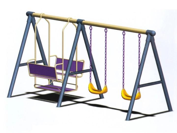 Outdoor Metal Swing for Kids