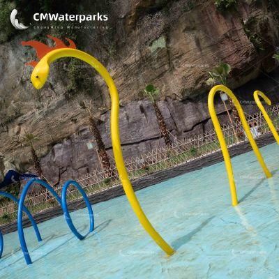 Popular Splash Pad Equipment Water Park Aqua Spray Snake Water Spray Pad