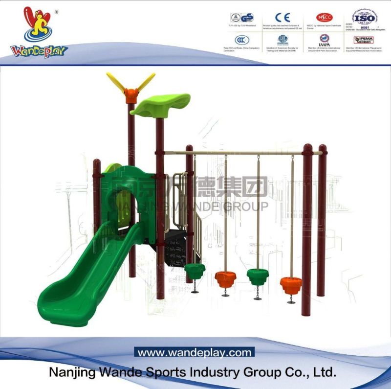Wandeplay Small Size Amusement Park Children Outdoor Playground Equipment with Wd-Zd007