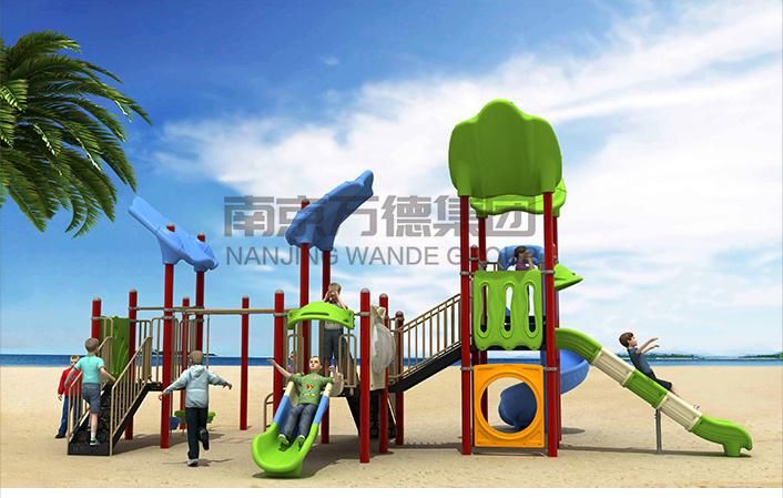 GS TUV Standard Amusement Park Playsets Kindergarten Kids Toy Children Water Park Slide Games Plastic Slide Outdoor Playground Equipment