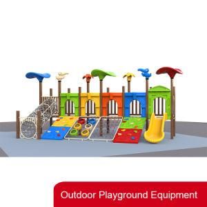 Liyou Attractive Children Climbing Wooden Outdoor Playground with Net
