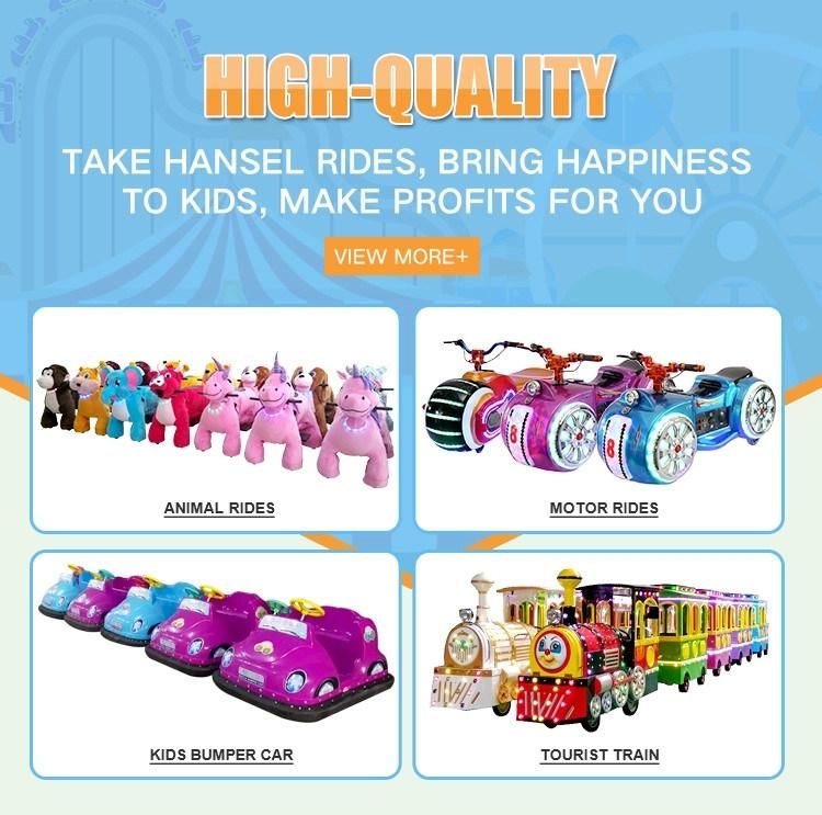 Hansel Adult Kids Amusement Motorbike Ride on Train Toy