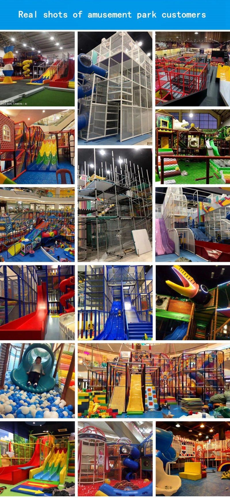 Customized Kids Playground Equipment Indoor Mall Amusement Park Castle Series