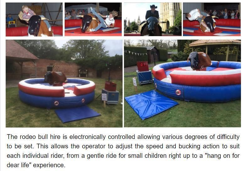 Crazy Sport Game Inflatable Mechanical Rodeo Bull for Park/Carnival/Commercial