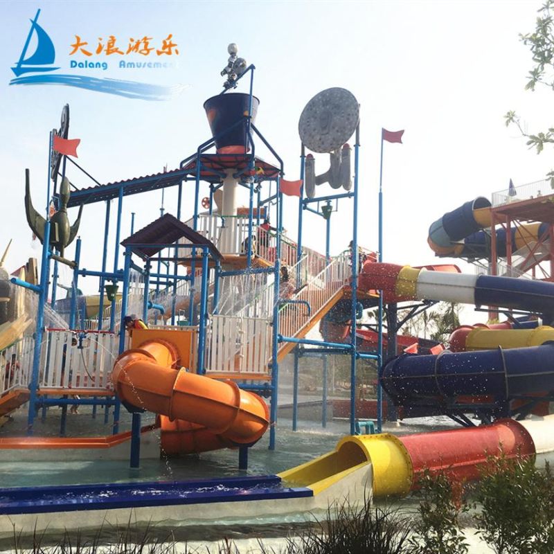 Combination Spiral Slide Made of Fiberglass (WS112)