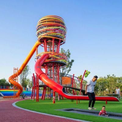 Customized Children&prime;s Outdoor Playground Park High-Altitude Slide Equipment