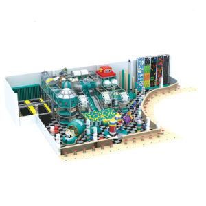 2020 Popular Trampoline Slide Kids Plastic Indoor Playground