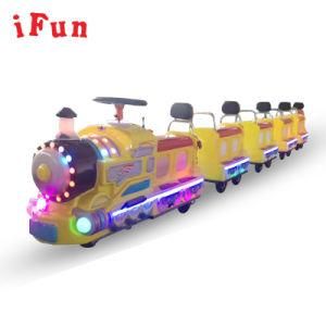 Fiberglass Kiddie Ride Battery Operated Trackless Long Train in Shopping Mall Theme Park for Sale