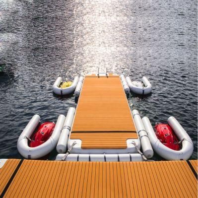 Custom Inflatable Jetski Dock, Inflatable Water Floating Island Pontoon Platform for Yacht