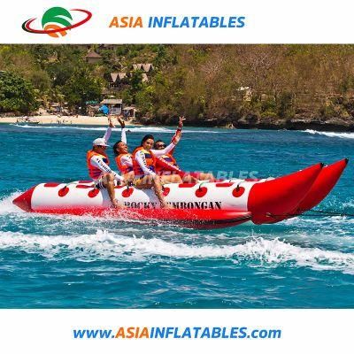 Customized Big Red Pepper Boat Inflatable Towable Tubes Banana Boat for Sale