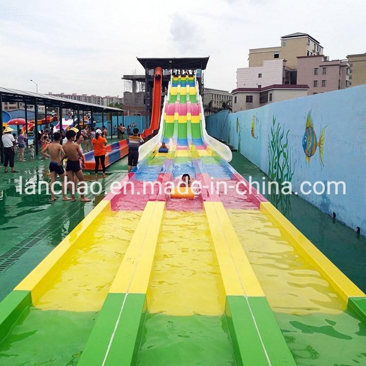 8m High Racing Rainbow Wavy Water Slide for Aquatic Park
