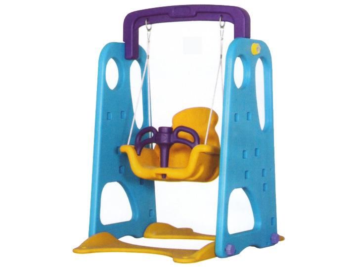Kids Backyard Plastic Playground with Swing Sets and Slide
