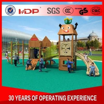 OEM Factory Price Amusement Park Wooden Outdoor Playground Equipment Sliding