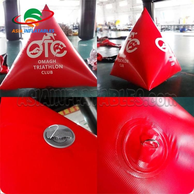 Hot Sale Inflatable Triangle Race Marker Buoy, Inflatable Swim Buoy for Water Sport