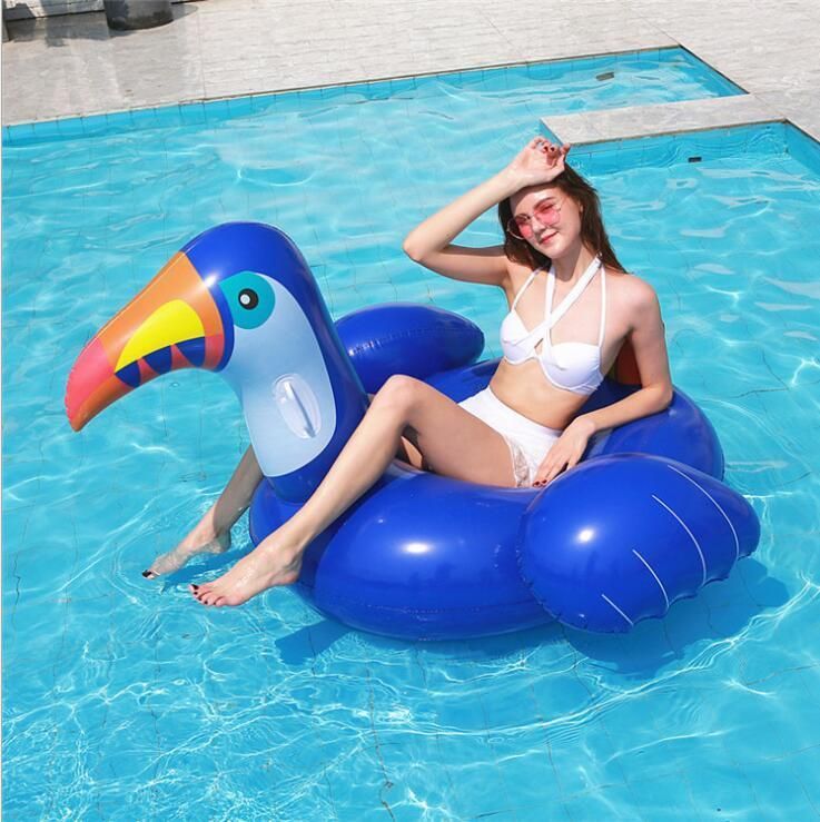 Inflatable Flamingo Float Large Lake Float Inflatable Float Island Water Toys Pool Fun
