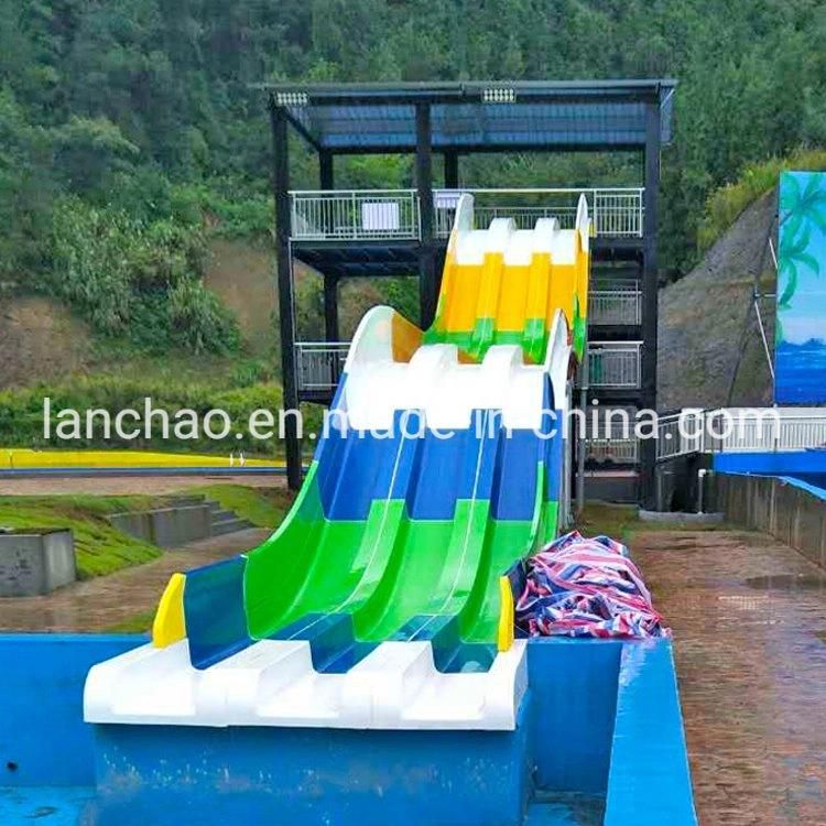 Small Fiberglass Swimming Pool Park Water Slide Equipment