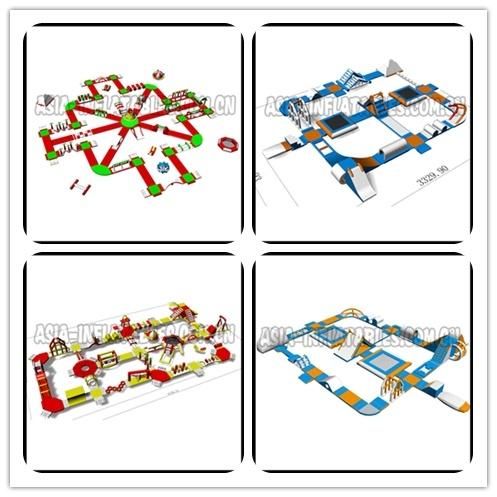 New Giant Floating Inflatable Water Park Play Equipment