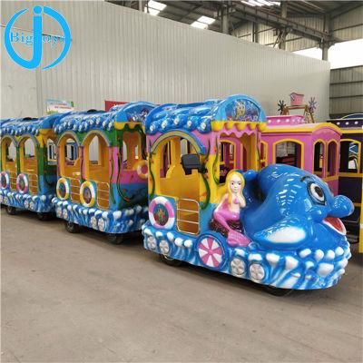 Small Carnival Equipment Kids Game Machine Funfair Amusement Park Train Rides for Sale