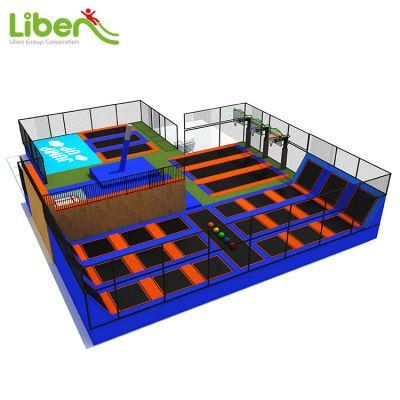 Adult Sports Equipments Commercial Gym Trampoline Park with Printing Mat