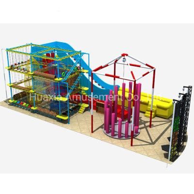 Adventure Indoor Rope Course Playground for Sale