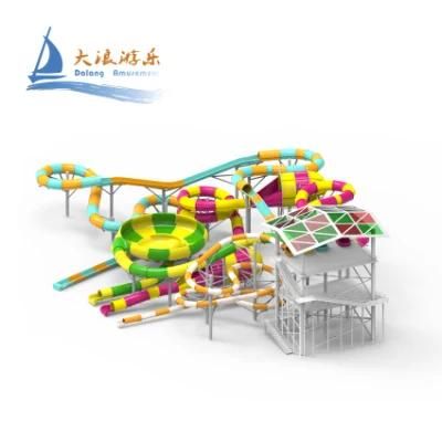 Most Popular Open Barrel Roll Water Park Slide of Equipment