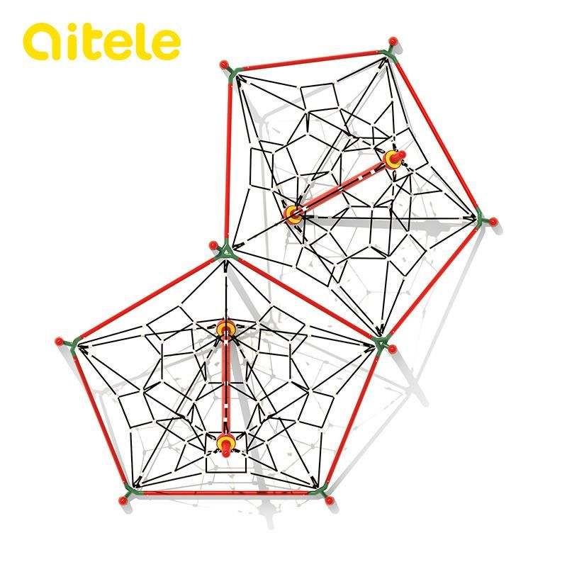 New Product Stable Net Climber From Qitele Outdoor Playground Equipment