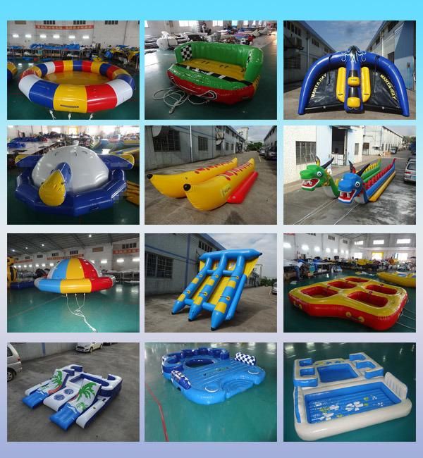 Inflatable Flying UFO Boat Water Saturn Inflatable Floating Disco Boat