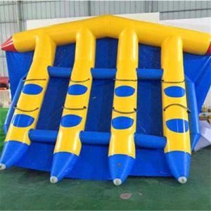 High Quality Cheap 4 Tube Banana Inflatable Boat Toy