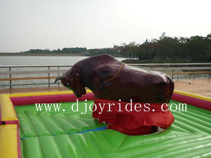Crazy Rodeo Bull with Inflatable Mattress, Mechanical Bull for Sale