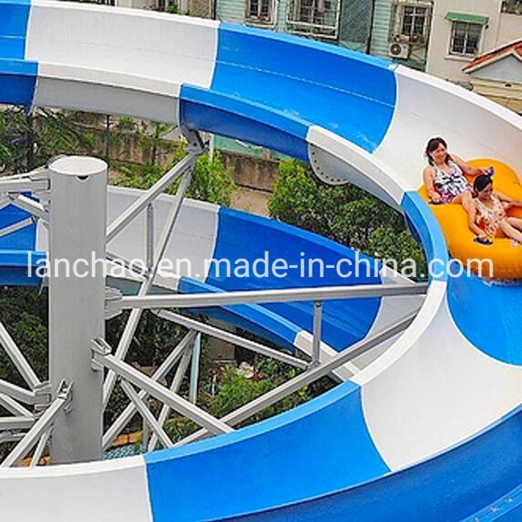 Customized Fiberglass Spiral Water Slide for Amusement Park