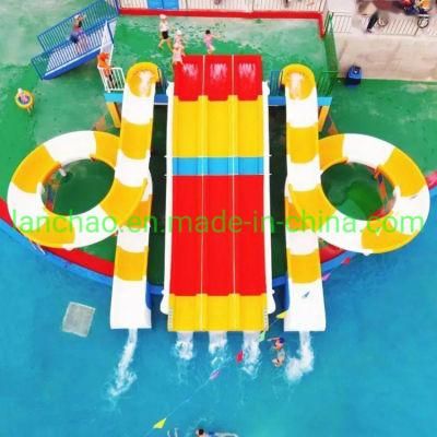 Funny Kids Water Park Playground Slide Family Water Slide