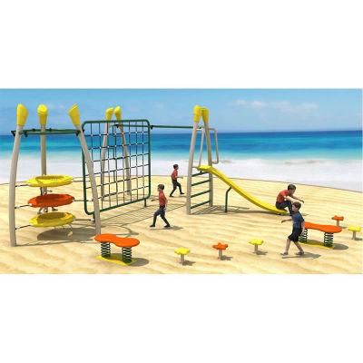 Quality Colorful Small Play Structure Outdoor Playground Climbing Nets Monkey Bar