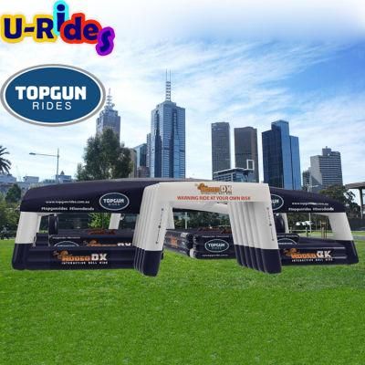 Auto 4 speed Australian Design double bull riding machine Rodeo bull with tent For Fun