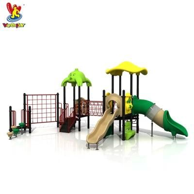Outdoor Cartoon Playground Equipment for Schools with Climbing Net