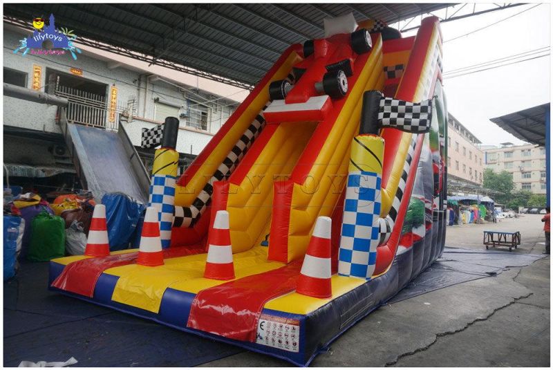 Amusement Park Equipment Inflatable Dry Slide for Kids with Air Blower
