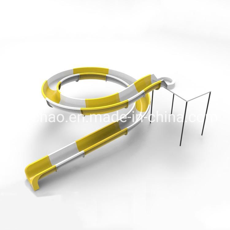 4m High Fiberglass Open Spiral Water Slide Tube for Park