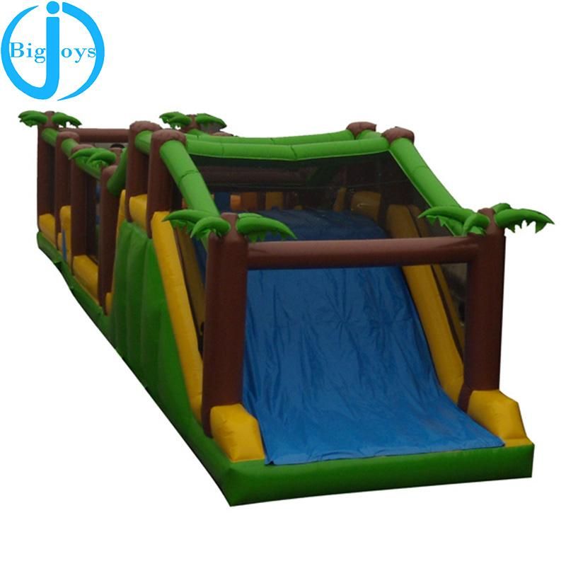 Commercial Grade PVC Adult Kids Inflatable Land Obstacle Course for Sale