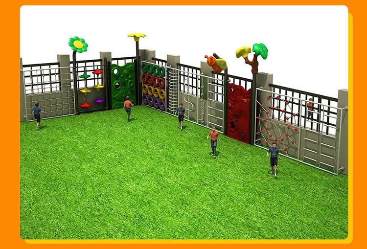 Customized Design Wooden Plastic Outdoor Children Game Climbing Frames Wall Equipment for Kids