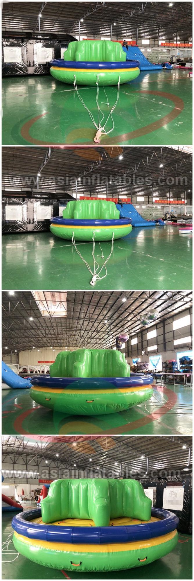 Custom Design 6 Person Inflatable Crazy UFO with Cushion, Inflatable Flying Towables