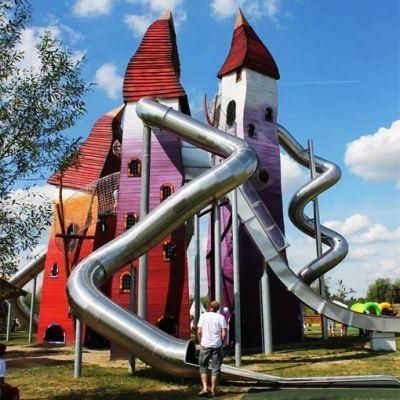 Children&prime;s Amusement Park Outdoor Playground Stainless Steel Slide Equipment