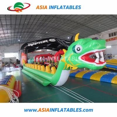 8-12 Person Giant Dragon Banana Boat, Foating Water Toys for Water Park