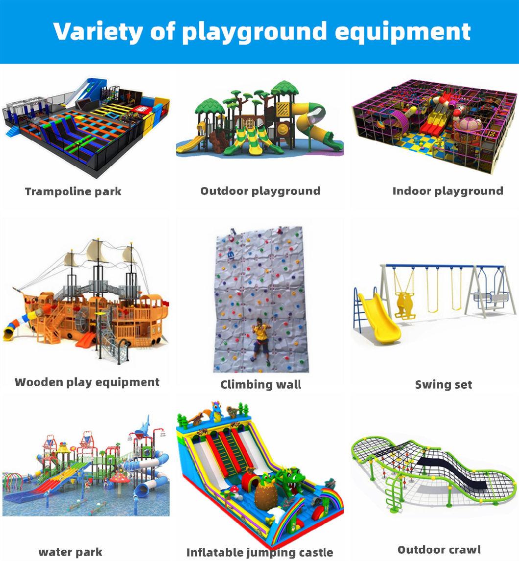 Kids Community Outdoor Playground Plastic Slide Amusement Park Equipment 499b
