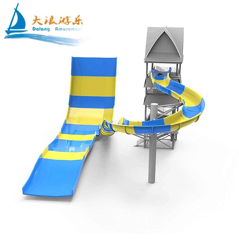 Water Slide Water Park Equipment Pool Slides Fiberglass Skateboard Water Slides