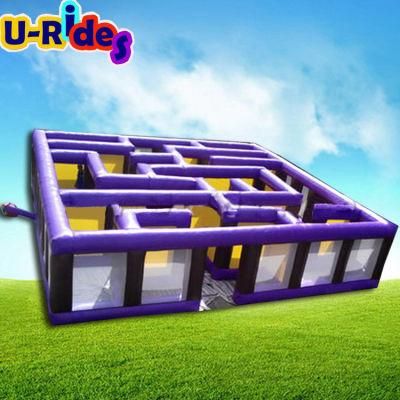 Outdoor sport game inflatable maze game inflatable haunted maze for sale