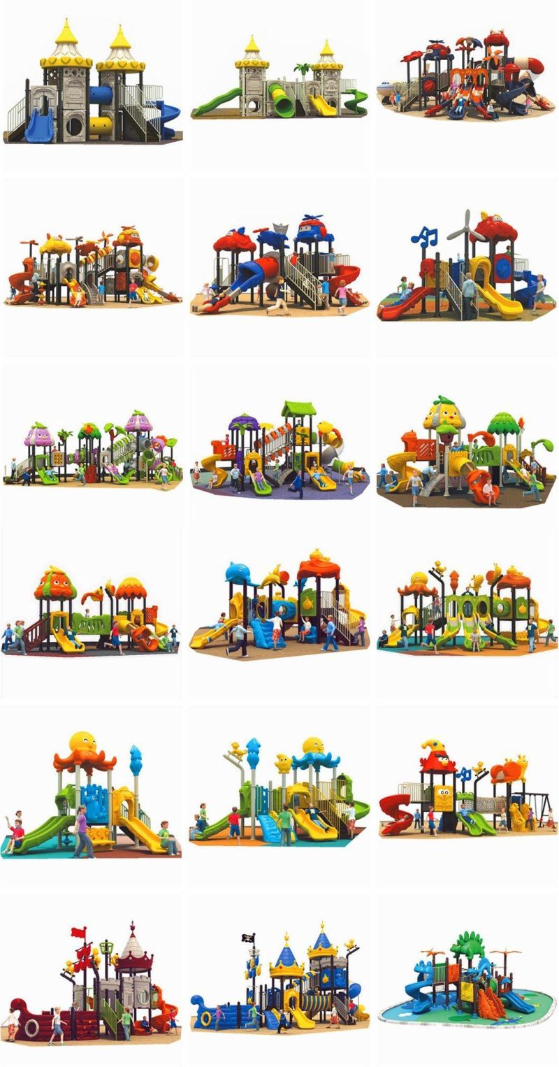 Customized Outdoor Playground Equipment Amusement Park Plastic Slide