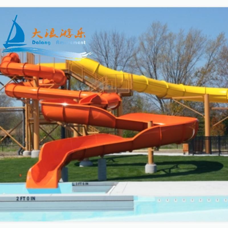 Swimming Pool Water Slide Material FRP